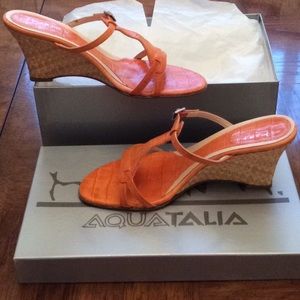 Aquatalia wedge sandals
